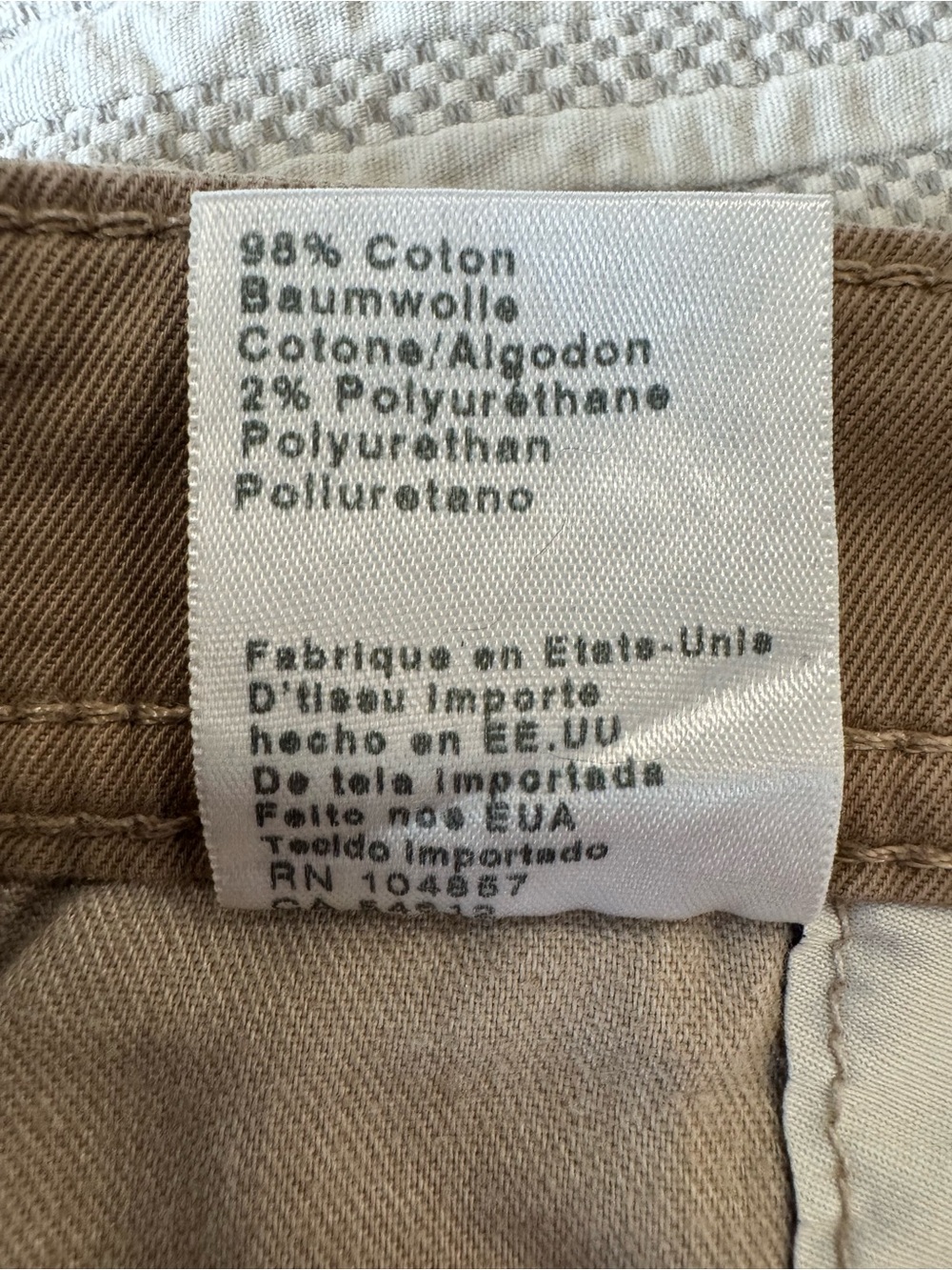 AG Adriano Goldschmied Matchbox Slim Straight Jeans | Khaki Beige | Men’s 34 - Picture 10 of 15